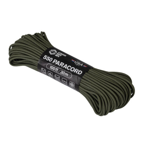 Paracord 550 (100FT) 30 mt - Olive Drab - Atwood Rope MFG