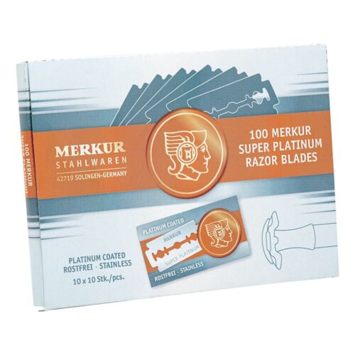 100 lamette da barba a doppio filo Merkur Super Platinum