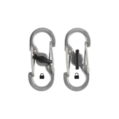 Niteize S-BINER MICROLOCK 2PZ SS STAINLESS LSBM-11-2R3