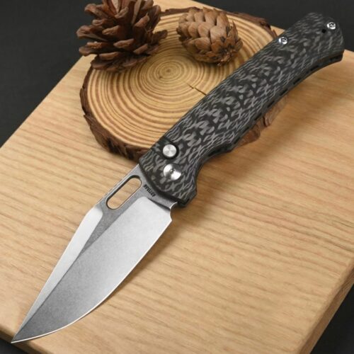 Artisan Cutlery Revel Limited - AR-SFII Stone Wash - Carbon Fibre - 1867G-SW-LIM