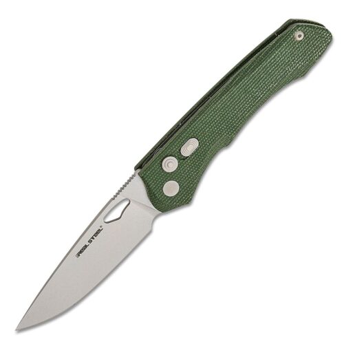 Real Steel Griffin Pro Micarta Green Stonewash 1