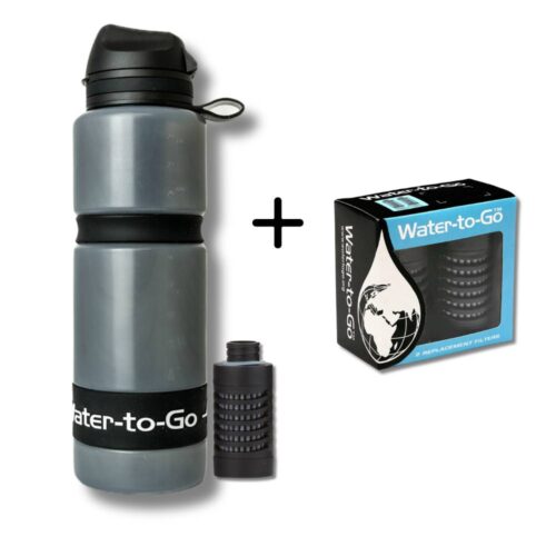 Water-To-Go Active 750 ml - Borraccia Filtrante + 2 Filtri