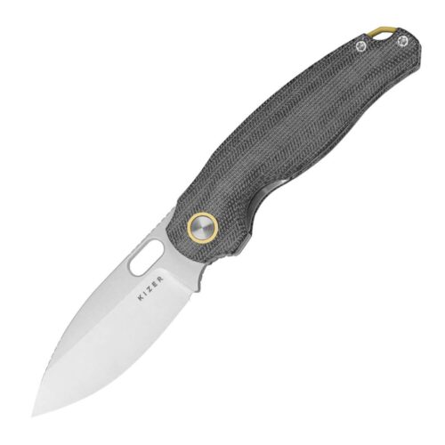 Kizer Seagull 14C28N Black Micarta