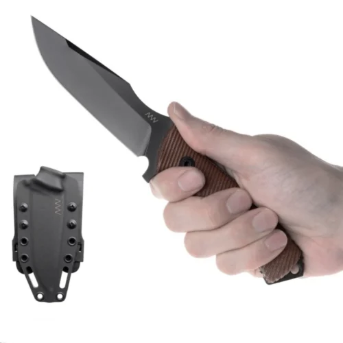 ANV - M311 Comp - DLC Black - Micarta Brown